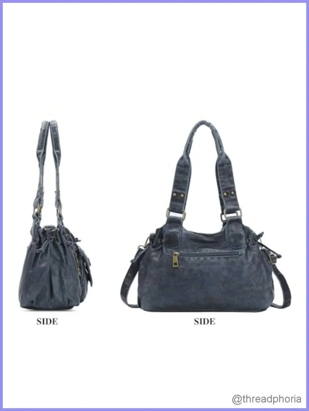 Women's Small Hobo Bag Faux Leather Crossbody Shoulder Purse with Removable